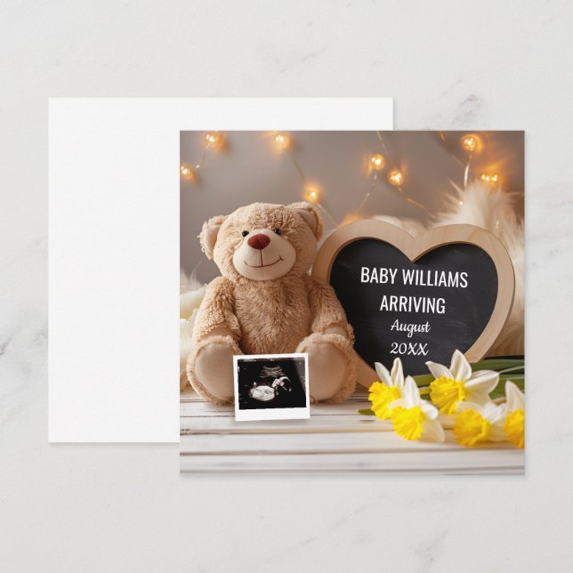 Daffodil Baby Announcement Social Media (Front/Back)