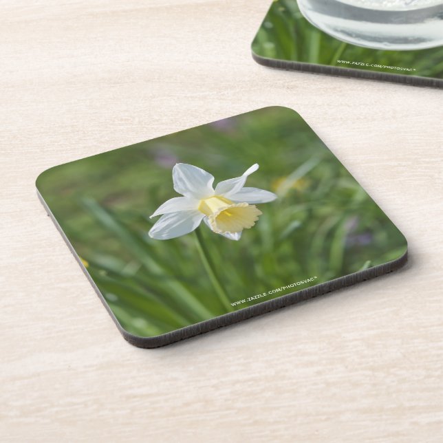 Daffodil Beverage Coaster (Left Side)