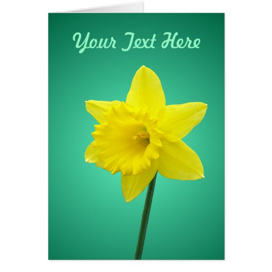 Daffodil Card Template II
