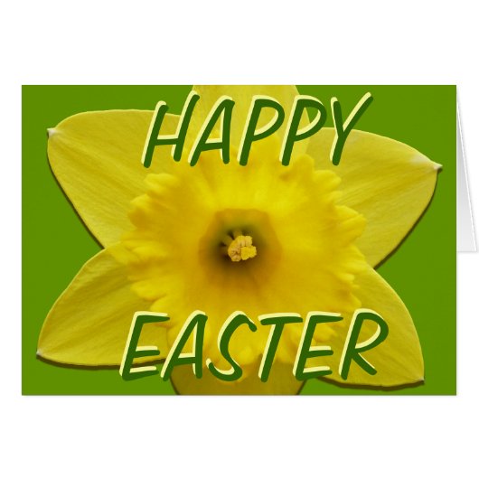 Daffodil Cards Personalized Daffodil Flower Cards (Front Horizontal)