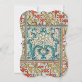 Daffodil chintz art nouveau flower wallpaper (Front)