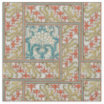Daffodil chintz art nouveau flower wallpaper  fabric