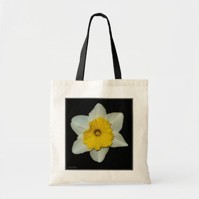 Daffodil Close-up Budget Canvas Tote Bag (Front)