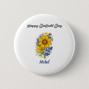 Daffodil Day - Daffodil Cancer Awareness Flower Button