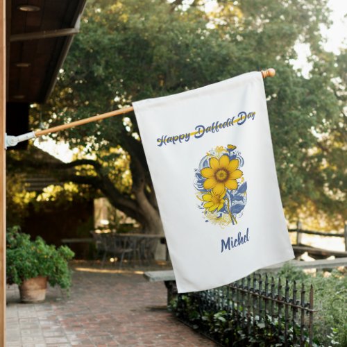 Daffodil Day _ Daffodil Cancer Awareness Flower House Flag