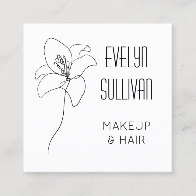 Daffodil drawing business card (Front)