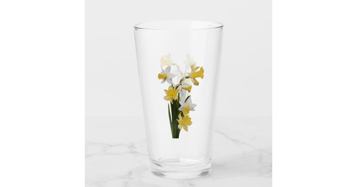 Wildflower Glass Can With Glass Straw, Floral Glass Tumbler, Flowers,  Flowers Glass Beer Can Tumbler, Floral, Cute Glass, Springtime, Glass 