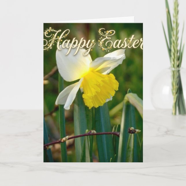 Daffodil & Easter wishes Card (Front)