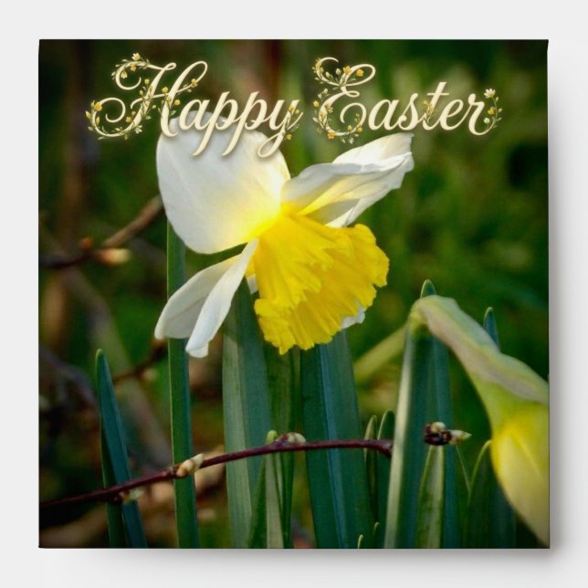 Daffodil & Easter wishes Envelope (Front)