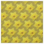 Daffodil Fabric Easter Flower Yellow Fabrics