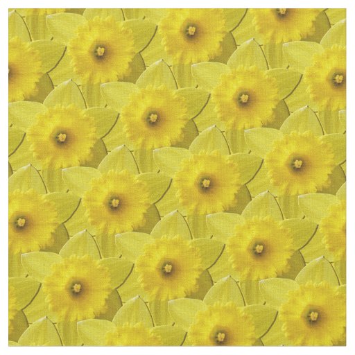 Daffodil Fabric Easter Flower Yellow Fabrics