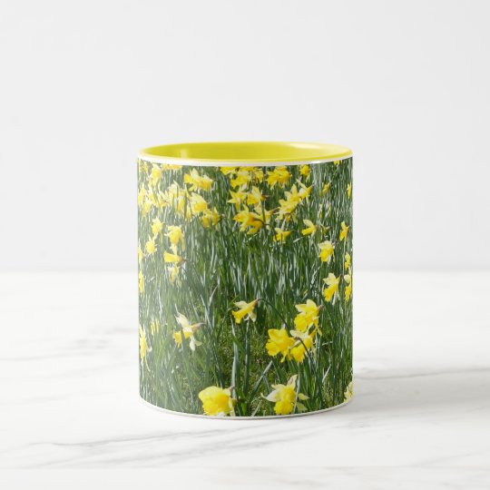 Daffodil Field on a Spring Day Mug
