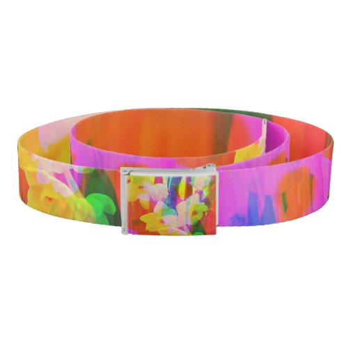 Daffodil floral glitch Belt