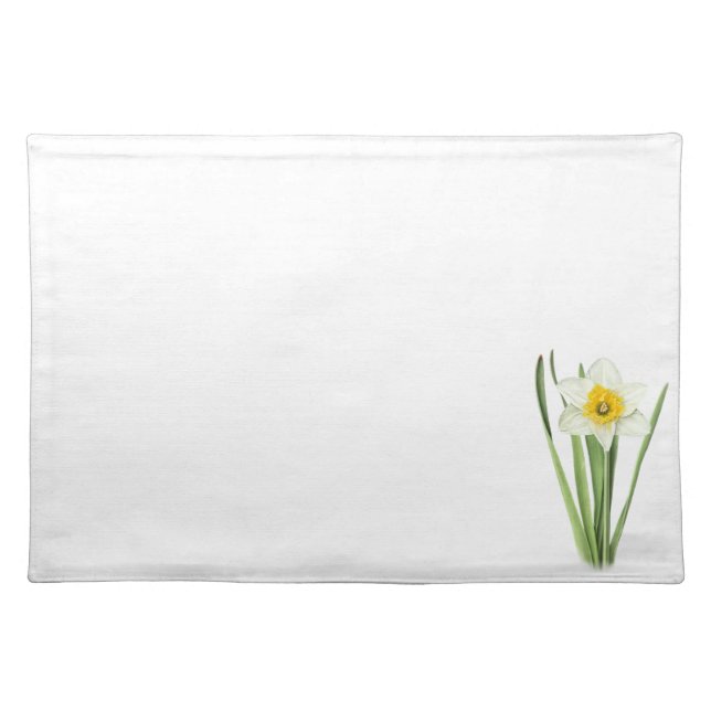 Daffodil Flower Cloth Placemat (Front)