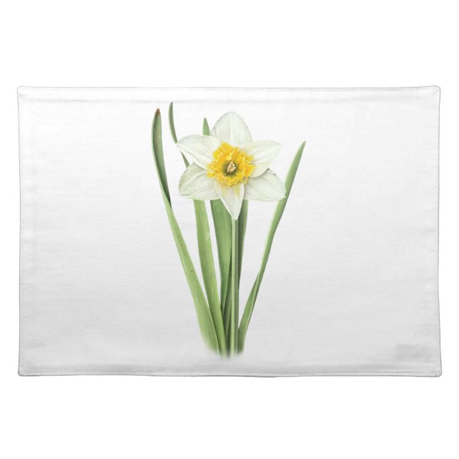 Daffodil Flower Cloth Placemat (Front)