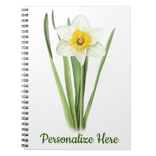 Daffodil Flower Notebook