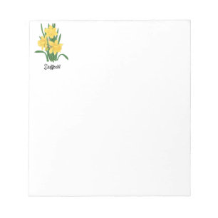 Daffodil Flower Notepad