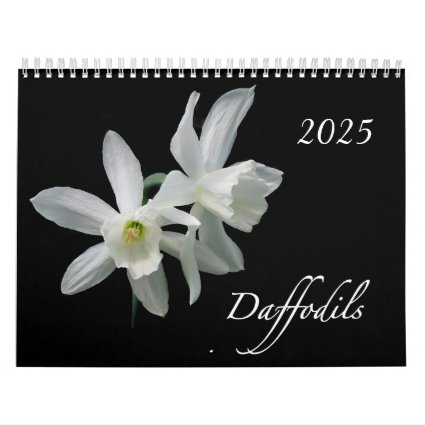 Daffodil Flowers 2025 Floral Nature Calendar