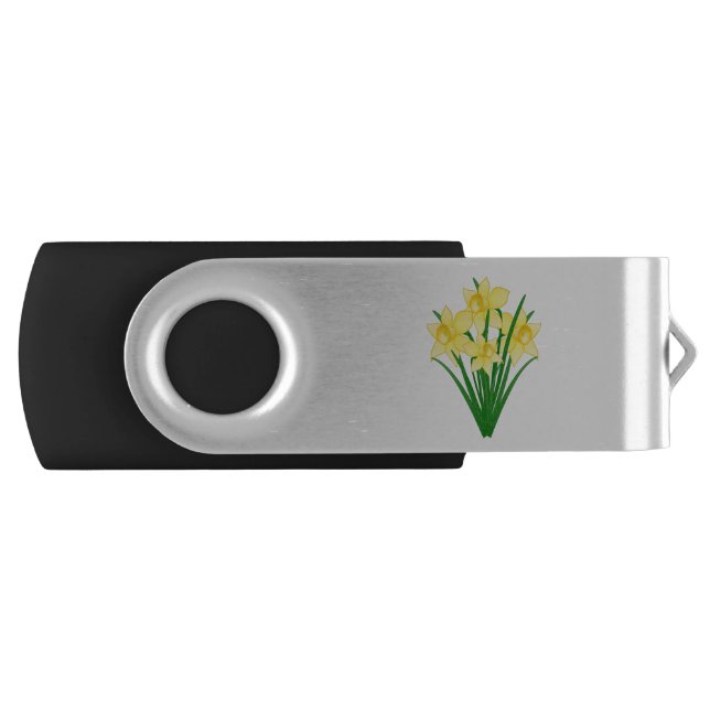 Daffodil Flowers Flash Drive (Front)