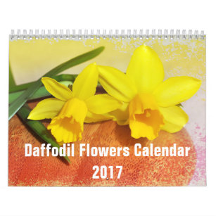 Daffodil Flowers Floral 2017 Calendar