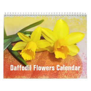Daffodil Flowers Floral 2020 Calendar