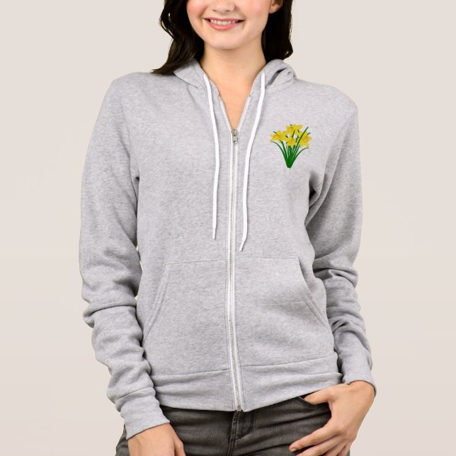 Daffodil Flowers Hoodie (Front)
