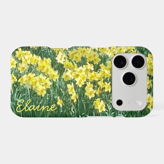 Daffodil flowers in the field photo  Case-Mate iPhone case (Back (Horizontal))