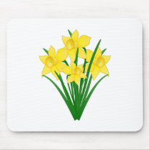 Daffodil Flowers Mouse Pad