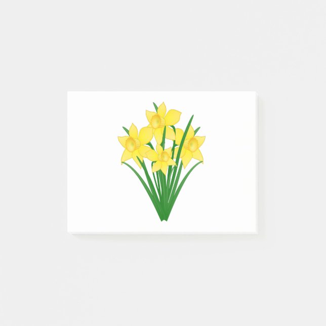 Daffodil Flowers Post-it Notes (Front)