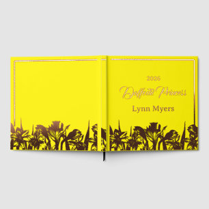 Daffodil Foil Scrapbook Photo Pageant Festival