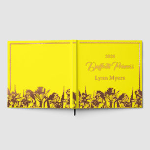Daffodil Foil Scrapbook Photo Pageant Festival Foil Guest Book