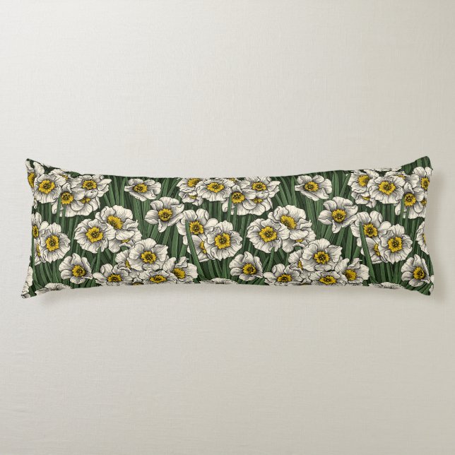 Daffodil garden body pillow (Front)