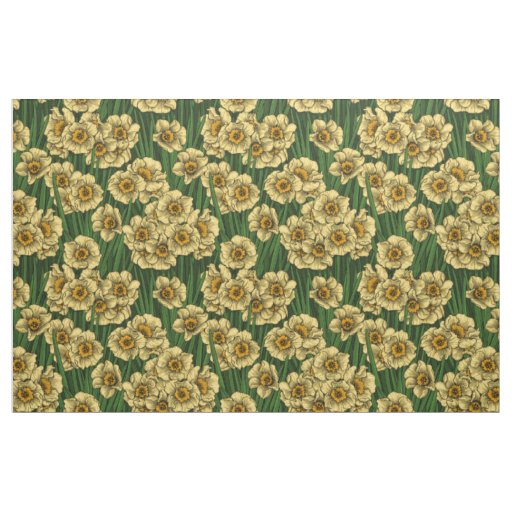 Daffodil garden fabric
