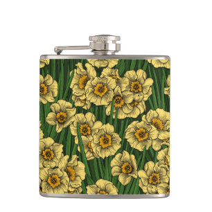 Daffodil garden flask