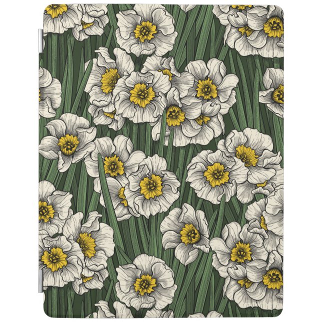 Daffodil garden iPad smart cover (Front)
