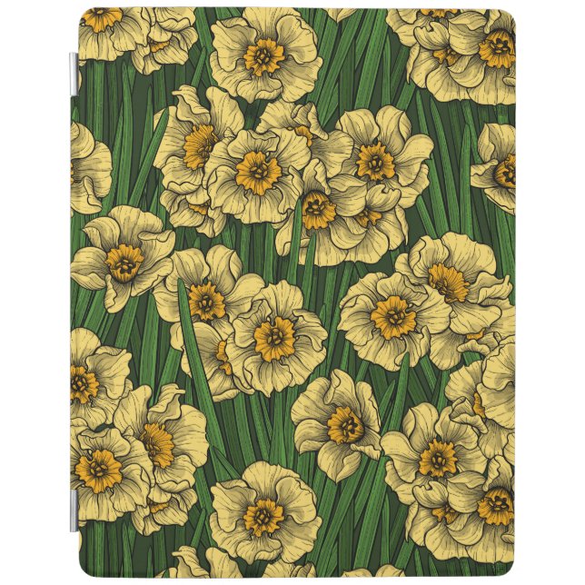 Daffodil garden iPad smart cover (Front)