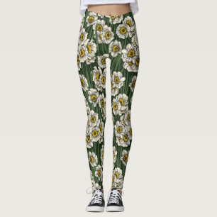 Daffodil garden leggings