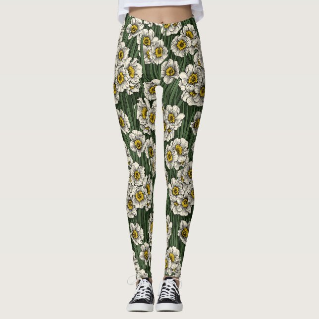 Daffodil garden leggings (Front)