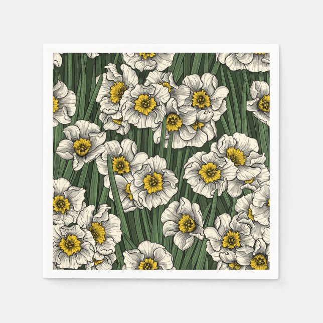 Daffodil garden napkins (Front)