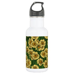 Daffodil garden stainless steel water bottle