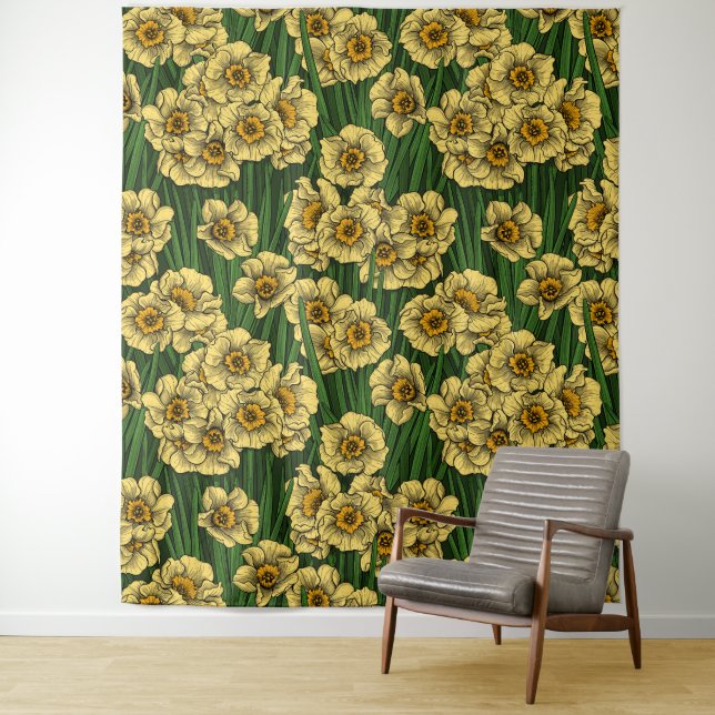 Daffodil garden tapestry (In Situ)