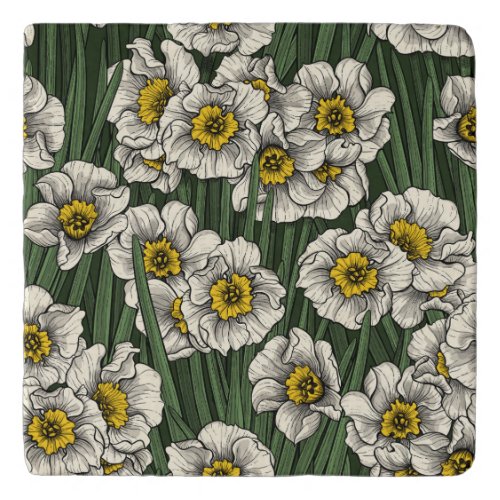 Daffodil garden trivet