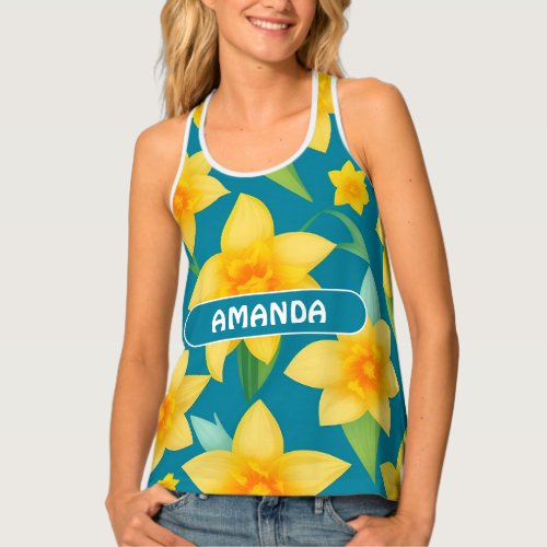 Daffodil Geometric Colorful Personalized Pattern Tank Top