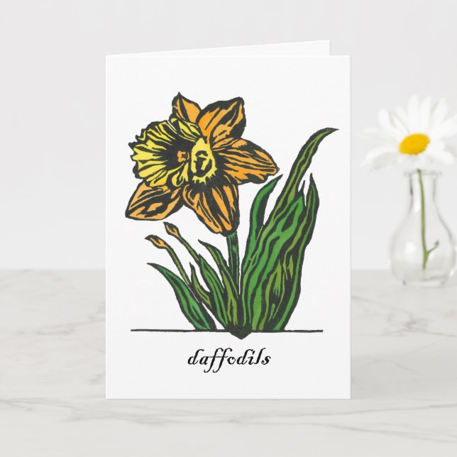 Daffodil Greeting Card (Small Plant)