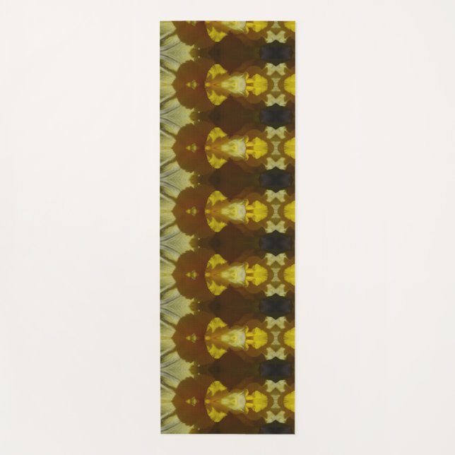 Daffodil Ikat 11 Yoga Mat (Front)