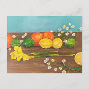 daffodil invitation postcard