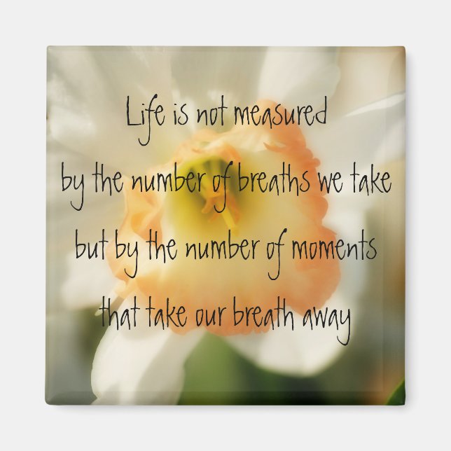 Daffodil Life Quote Magnet (Front)