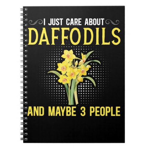 Daffodil Lover Yellow Daffodils Flower Gardener Notebook