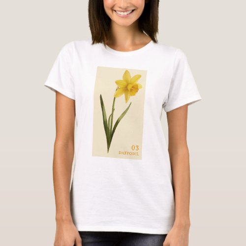 Daffodil _ March Birth Flower T_Shirt