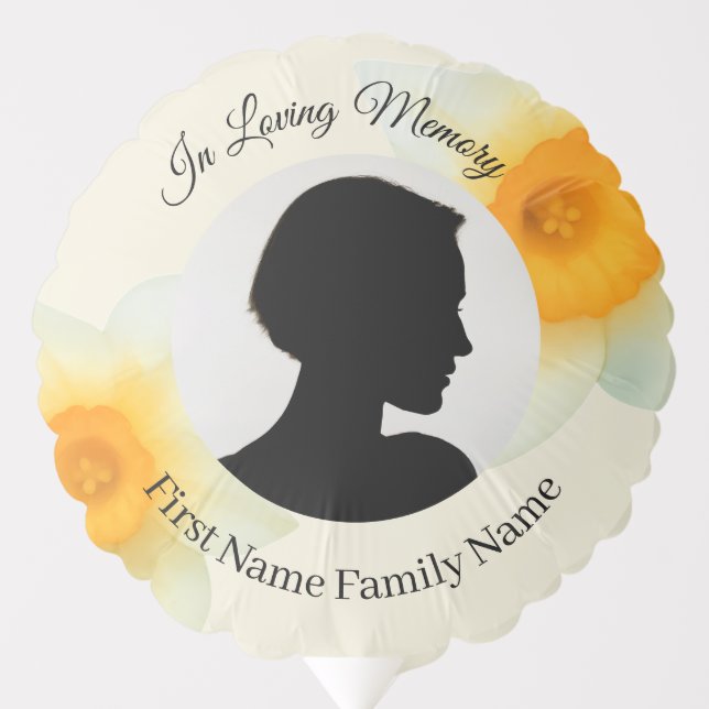 Daffodil memorial  balloon (Front)